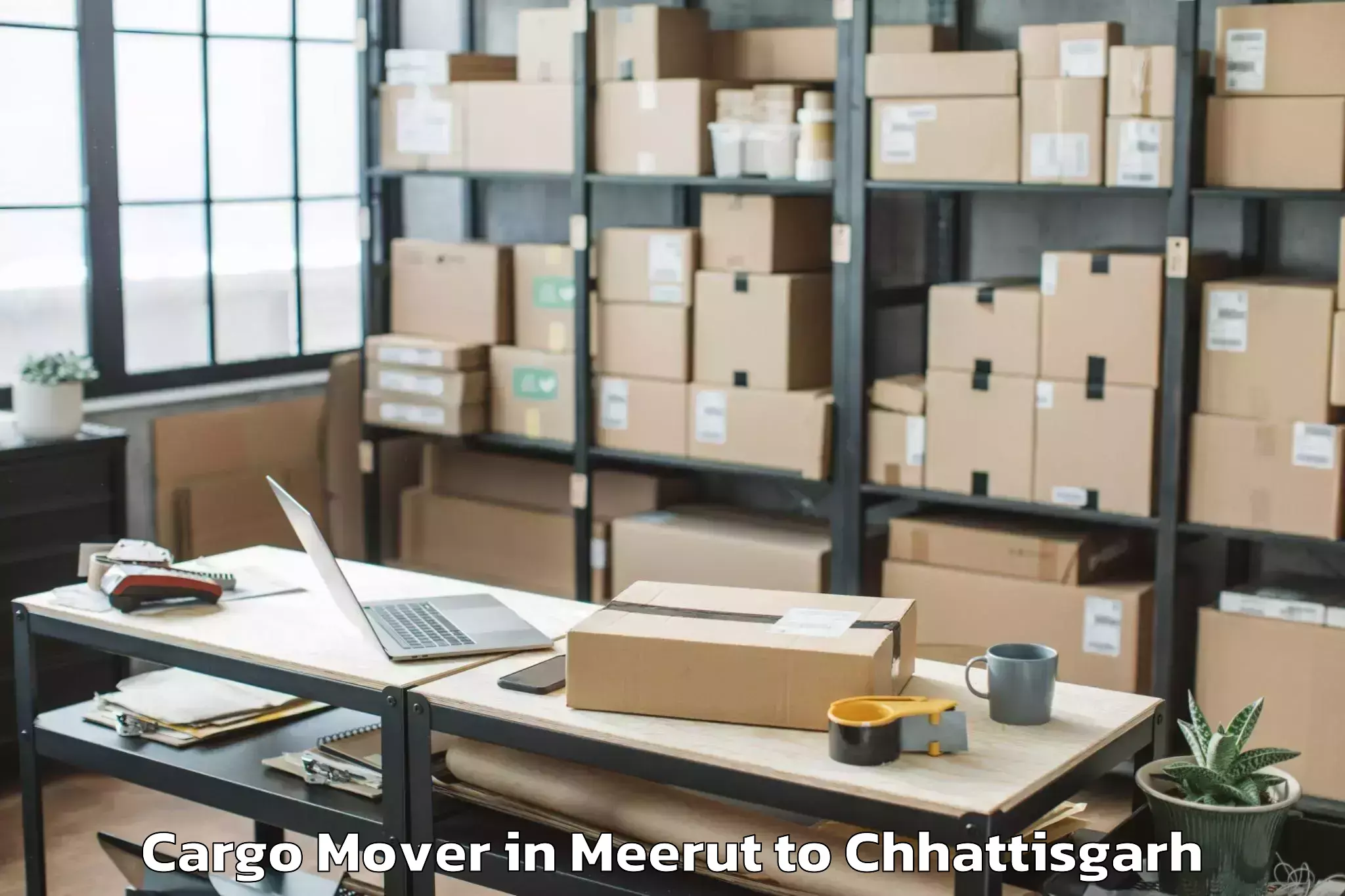 Leading Meerut to Abhanpur Cargo Mover Provider